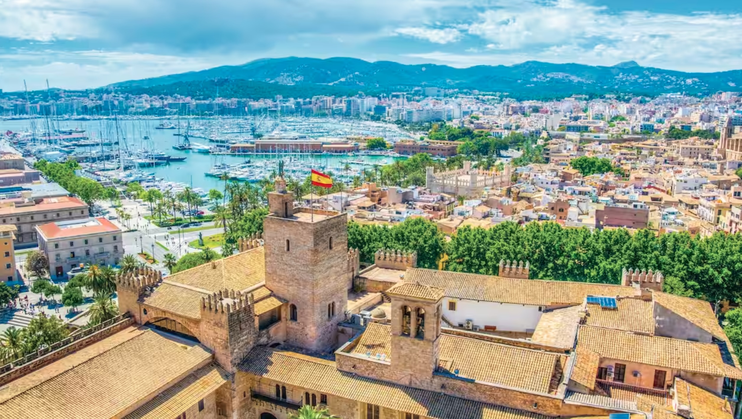 Aerial view of Palma, Majorca