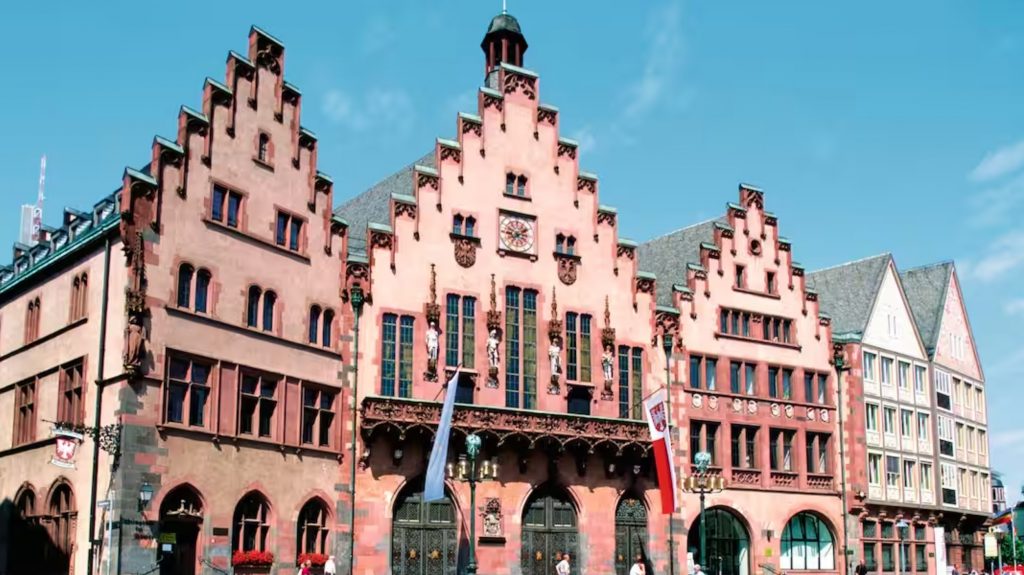Old buildings in central Frankfurt