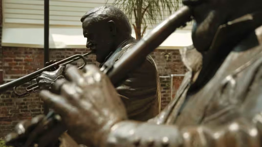 Statue of Benny Goodman in New Orleans