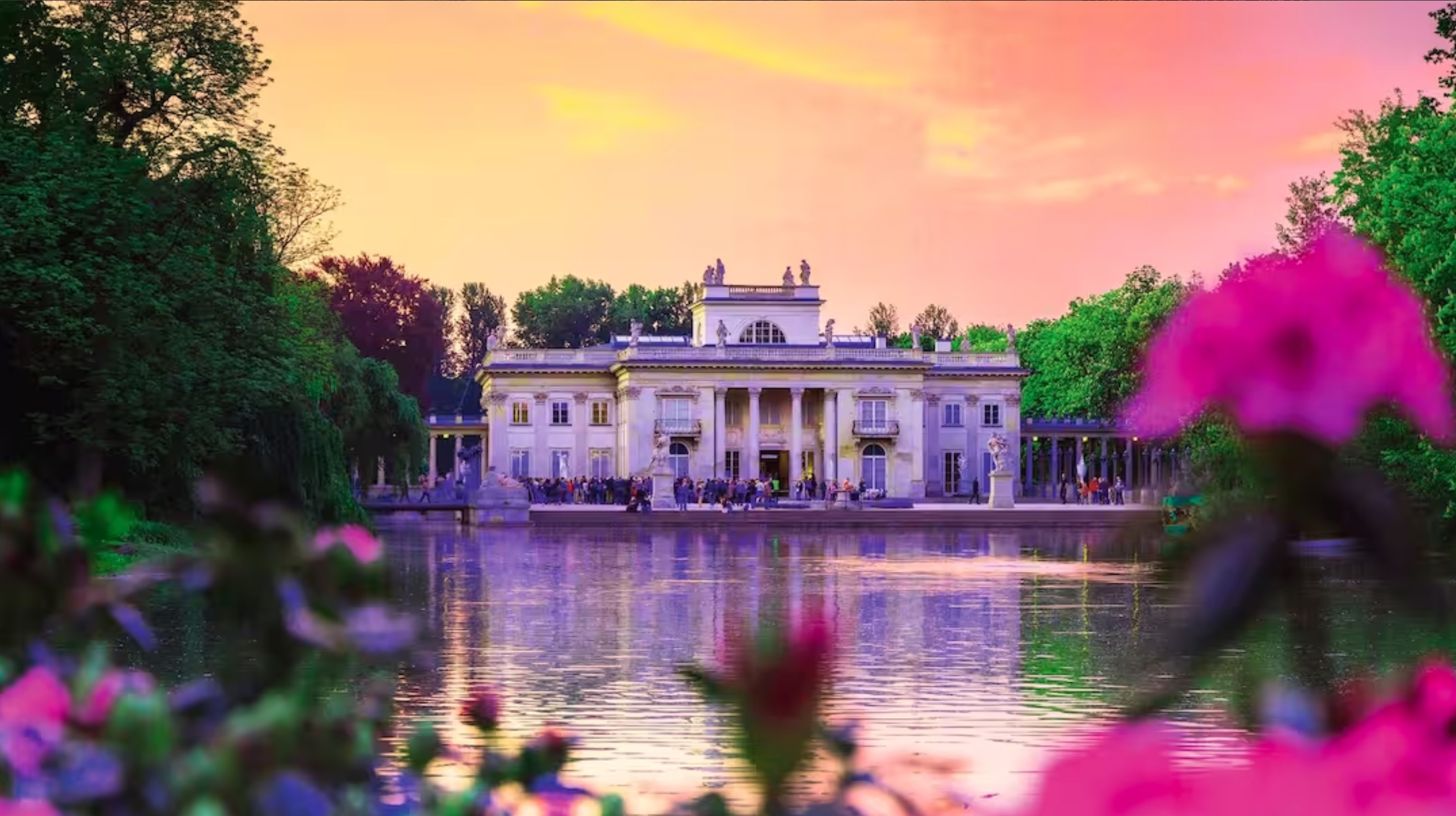 Royal Palace on the Water in Lazienki Park, Warsaw, Poland