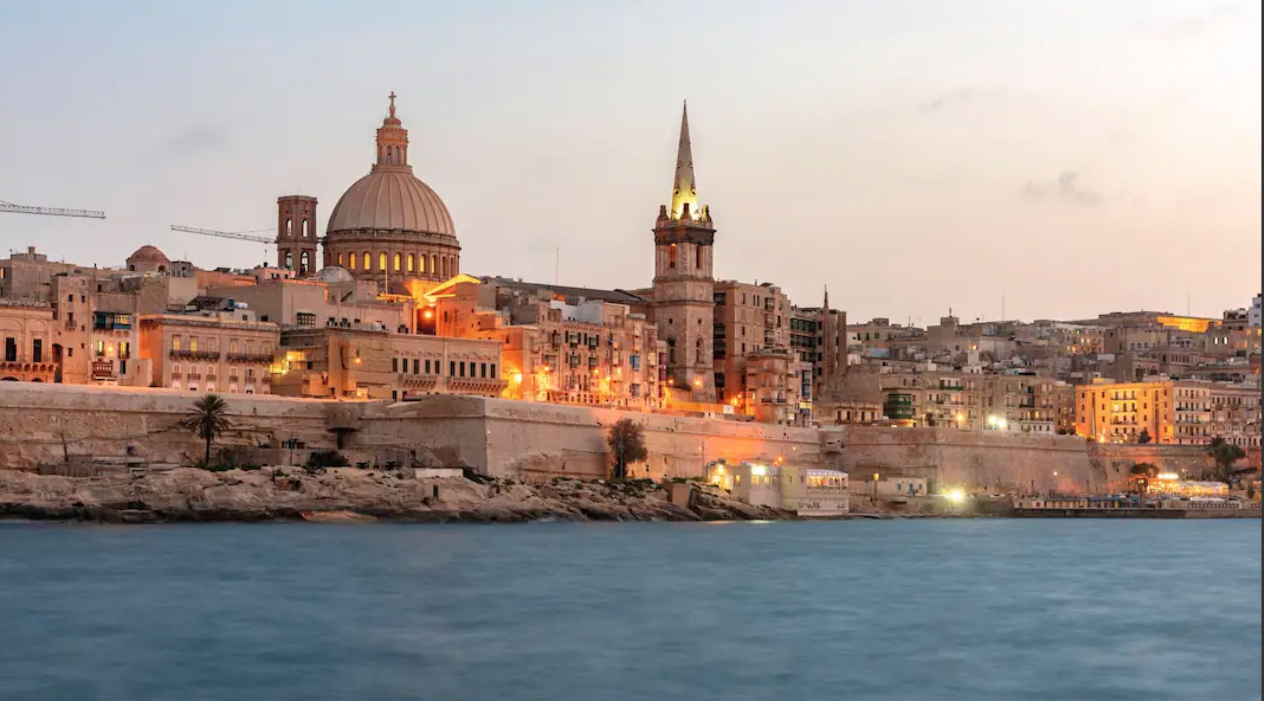 View of the city of Valletta from the sea