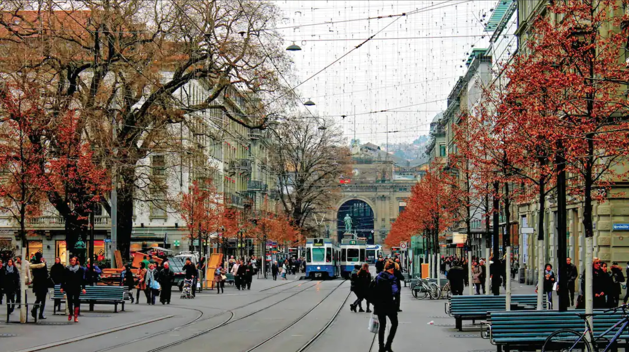 view of city centre, Zurich, Switzerland