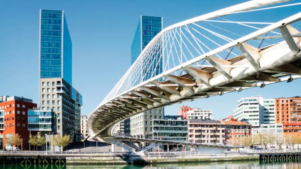 Zubizuri bridge, Bilbao