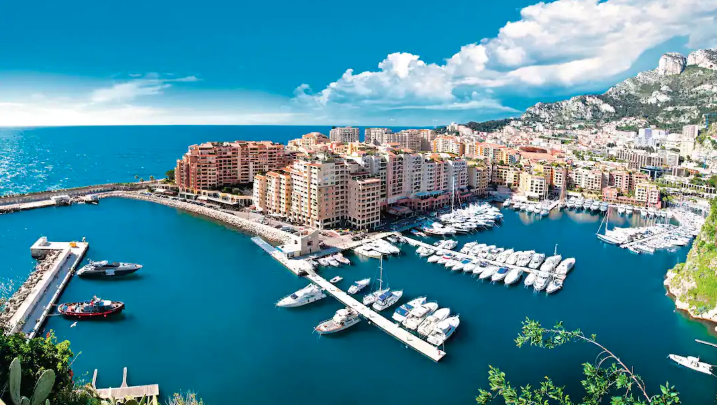 View of the harbour in Monaco