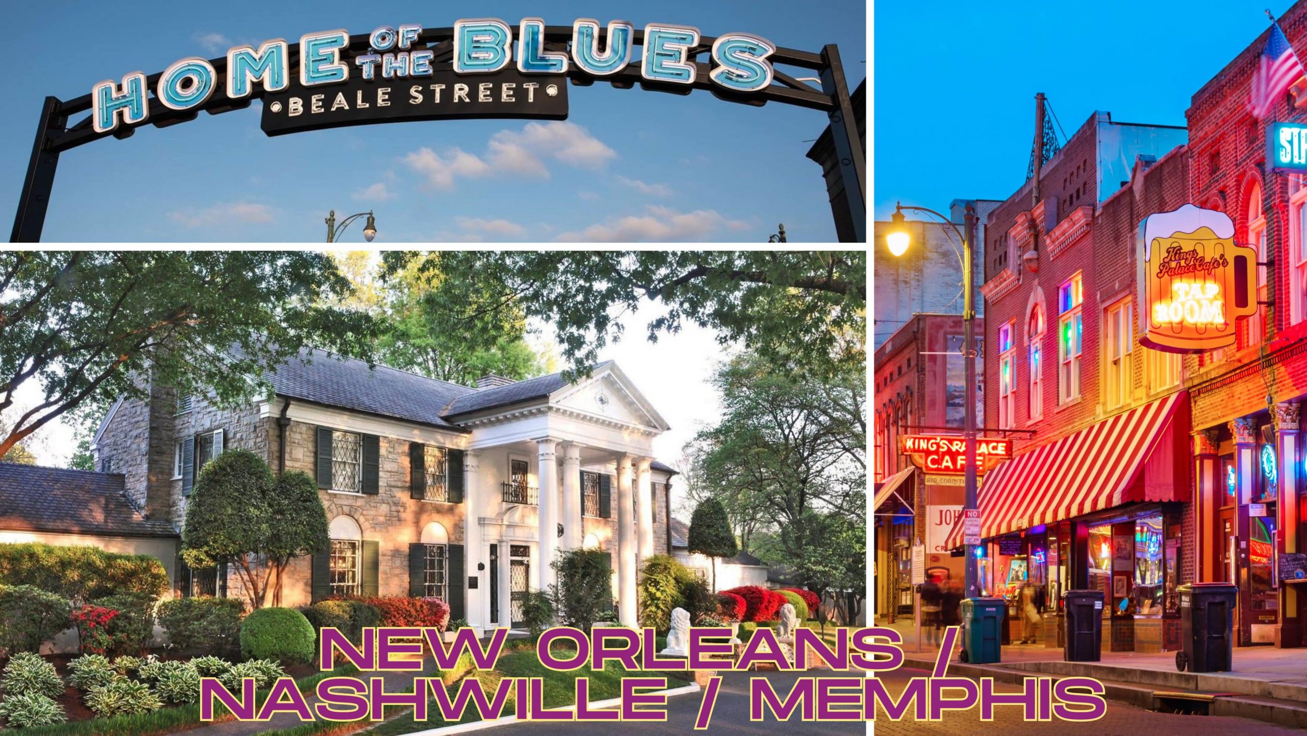 USA Music cities multi-centre package, Memphis, Nashville & New Orleans