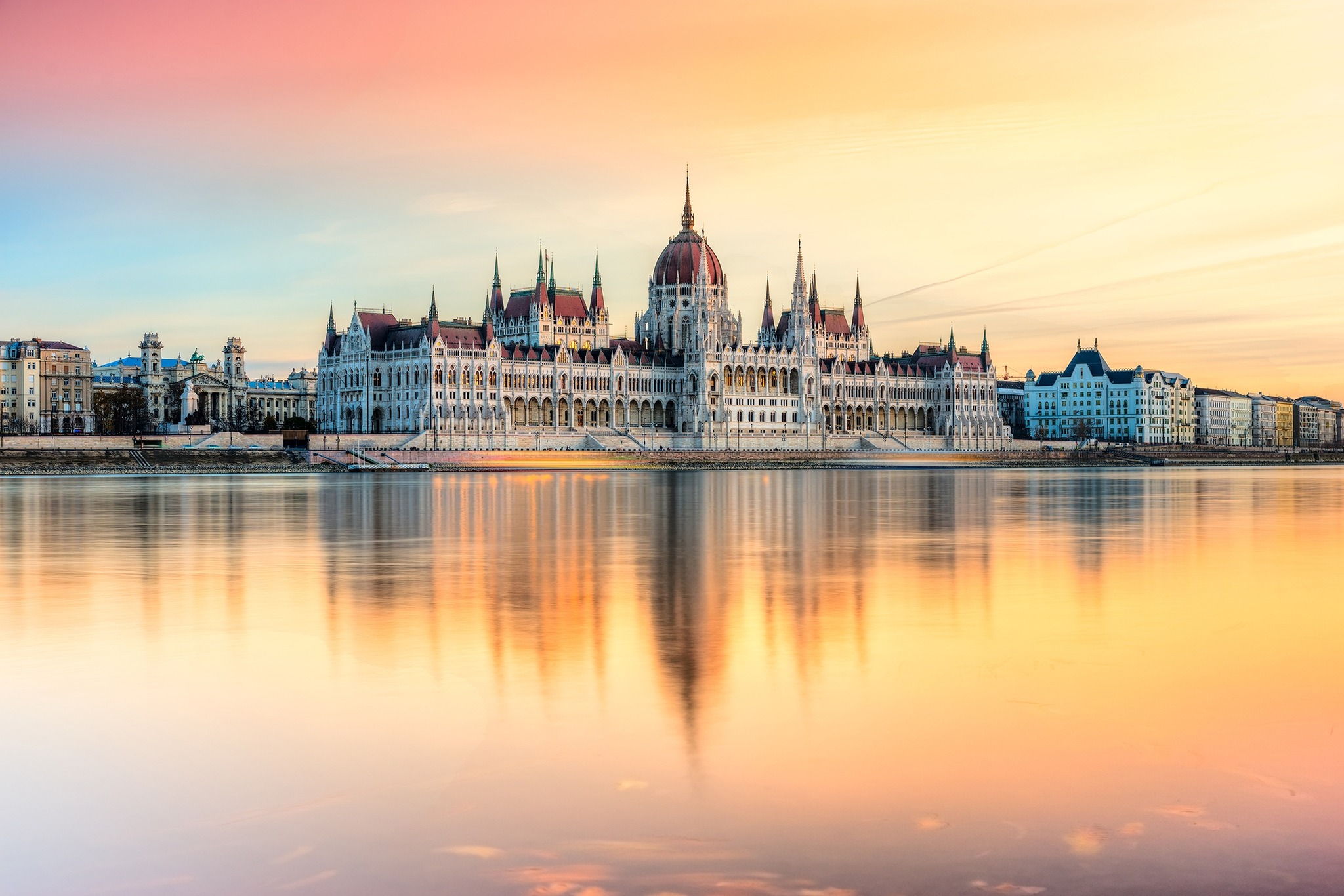 Budapest parliament from across the river